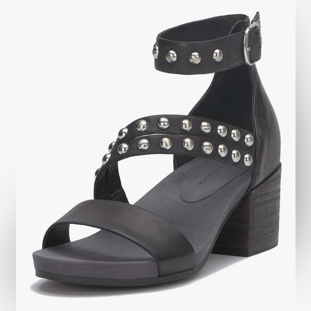 S23 Lucky Brand Women's Piah Studded Heeled Sandals Size 10M NWT IN BOX